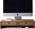 Wood Monitor Stand with 2 Drawers X631