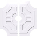 Contemporary PVC Ceiling Medallion (36x22OD x 5x22ID x 12x22C - Two Piece) S7483