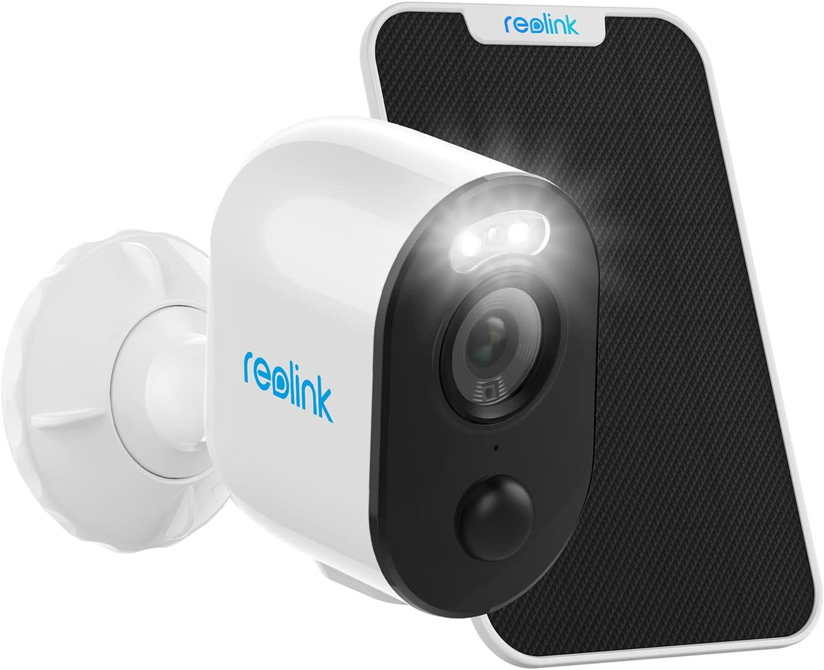 Wireless Battery Solar Powered 2K Resolution Security Camera with Spotlight G247739