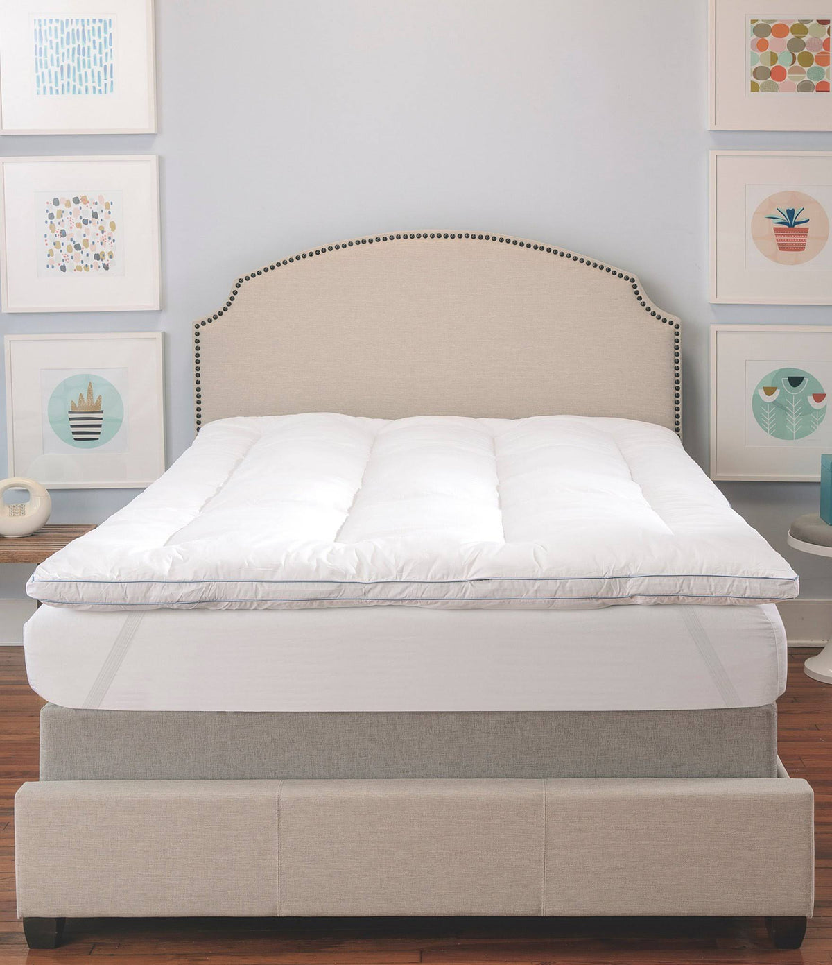 Queen Memory Foam and Fiber Mattress Topper N37958