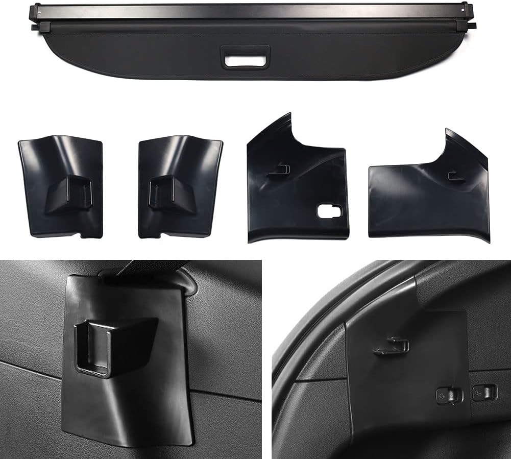Cargo Cover for Tesla Model Y Rear Trunk Shade Cover Retractable U50721