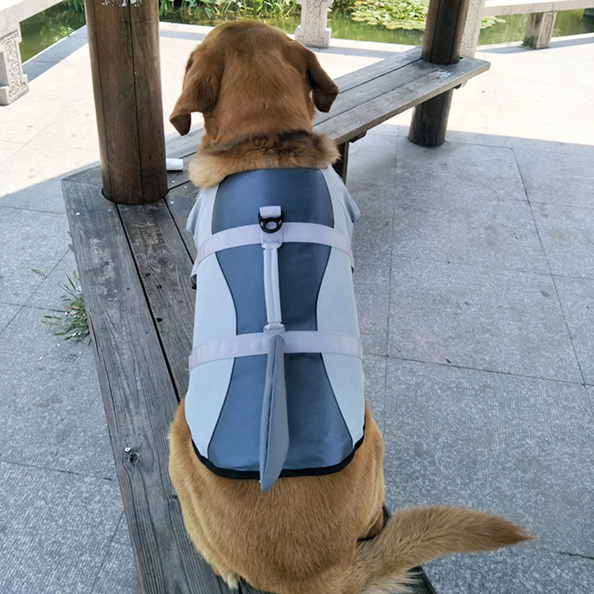 Dog Pet Shark Swimsuit Vest Safety Wear R51026