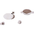 Wall Mounted Cat Lounge Set Hammock and Condo with Two Steps X664523