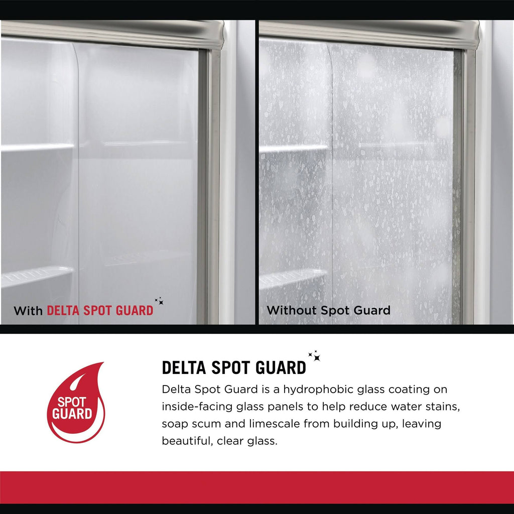 Bronze Sliding Semi Frameless Shower Door Q1620