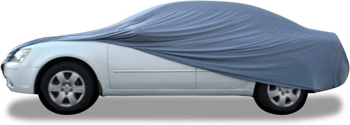 Red Stretch Car Cover, Soft Inner Lining, Breathable, Dustproof, Size 3 Q8866
