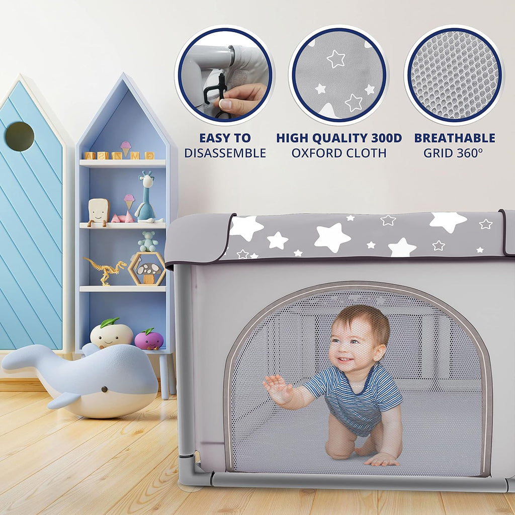 X-Large Foldable Portable Baby Playpen with Carry-Case K680792