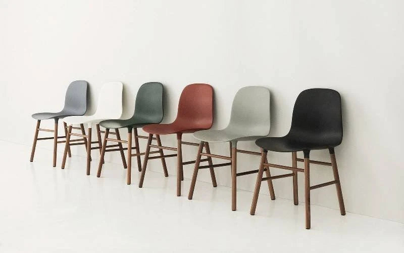 Walnut Green Wood Legs Chair F620604