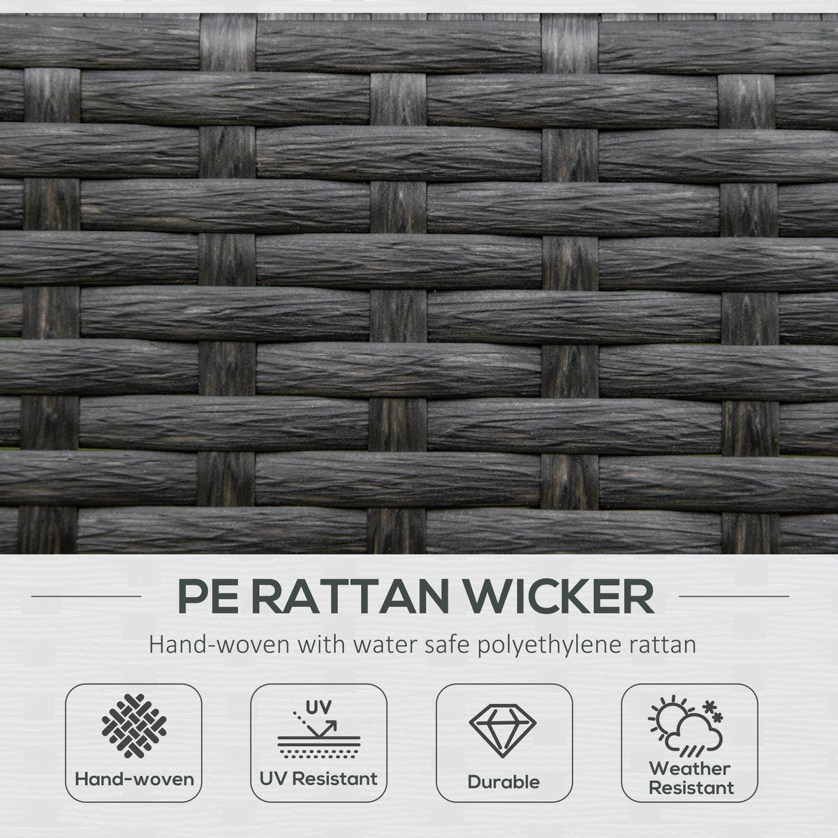 Rattan Rock Chair with Aluminum Frame F14835