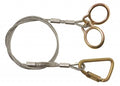 4' Vinyl-Coated Galvanized Carabiner Sling Anchor Z60602
