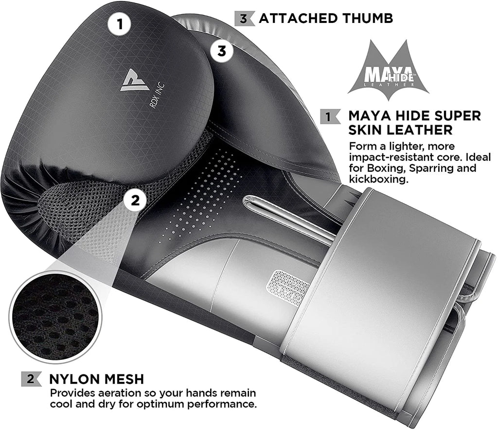 Maya Hide Leather Boxing Gloves for Sparring R8812