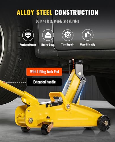 2 Ton Low Profile Hydraulic Trolley Floor Jack with Storage Case G364