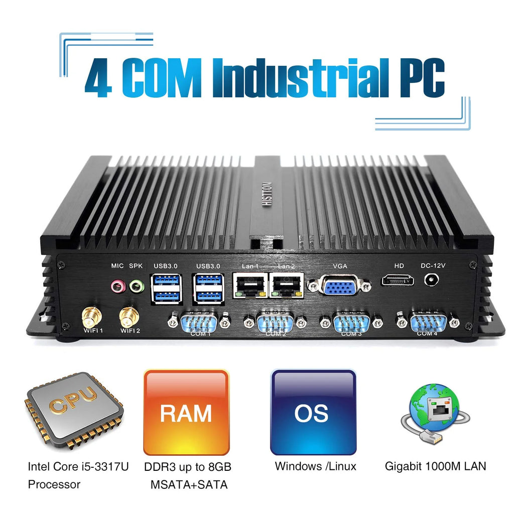 Mini PC Intel Core i5 8GB 512GB 4K 1000Mbps LAN HDMI VGA WiFi C627692