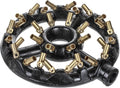 Cast Iron Round Nozzle Jet Burner with 32 Brass Tips, 160,000 BTU S23110