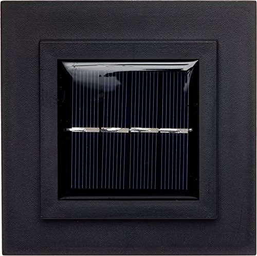 Translucent 12 Lumen LED Solar Post Cap Light 12 Pack Black S6486