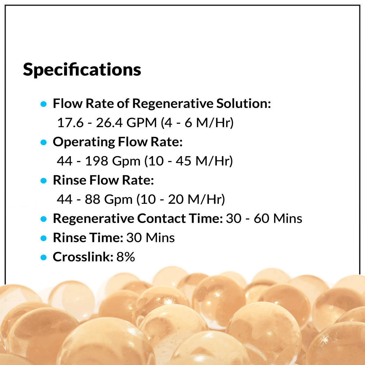 1/2 CuFt Cation Water Softener Resin Media A6630