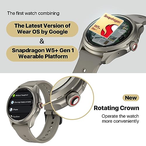Obsidian Smartwatch with Snapdragon W5+ Gen 1 Wear OS P4934
