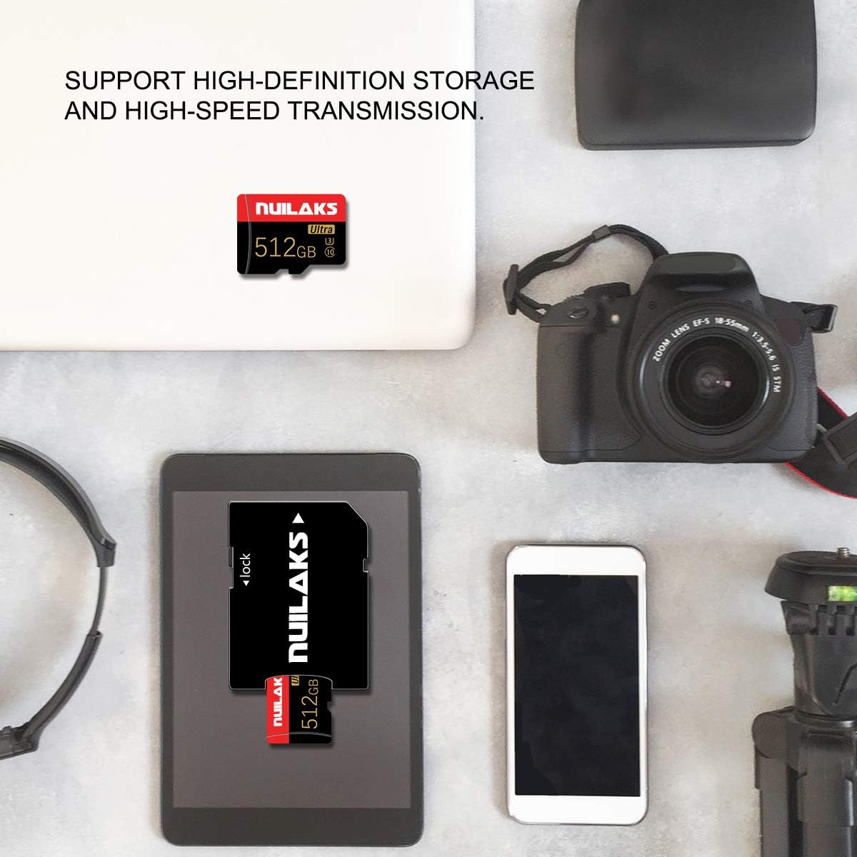 512GB microSDXC UHS-I U3 4K UHD Micro SD Card with Adapter A576