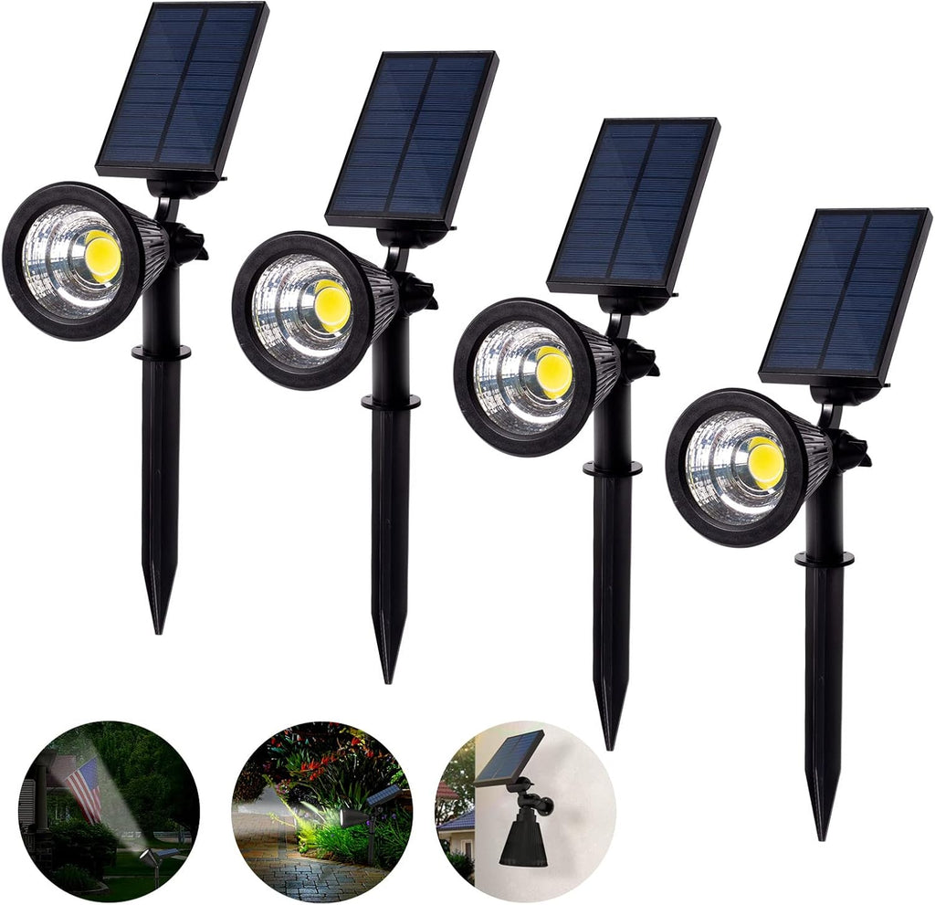 4 Pack Adjustable Solar Spot Lights D38257