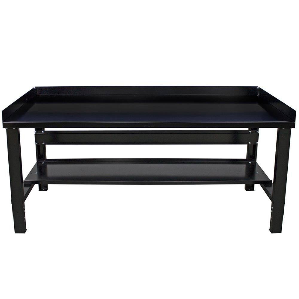 Adjustable Height Steel Top Workbench X968