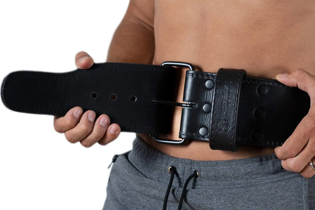 Black 2XL Leather Powerlifting Belt V92589