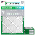 20x25x1 MERV 8 Pleated HVAC Air Filter 4-Pack H147