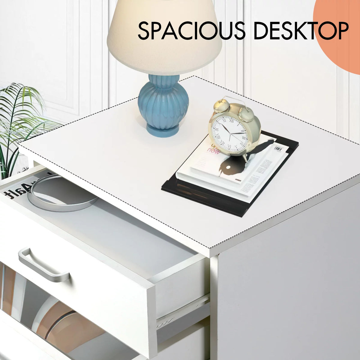White 5 Drawer Storage Dresser G47872