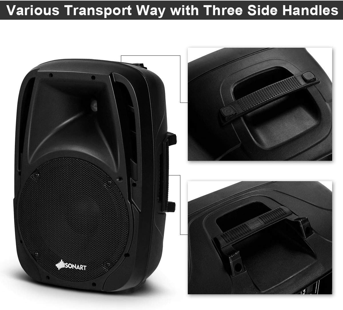 1600W 2-Way Powered PA Speaker System T276