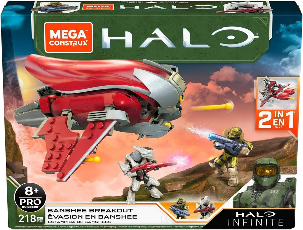 Halo Banshee Breakout Vehicle Construction Set with Spartan Recon Figure L380