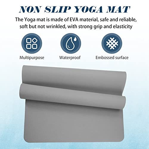 10 Pack 68'' x 24'' x 4mm Thick Non Slip Yoga Mats J43012