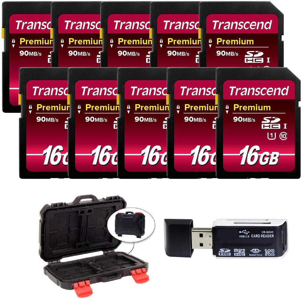 16GB SDHC Class10 UHS-I 400X SD Memory Card 10-Pack W8822