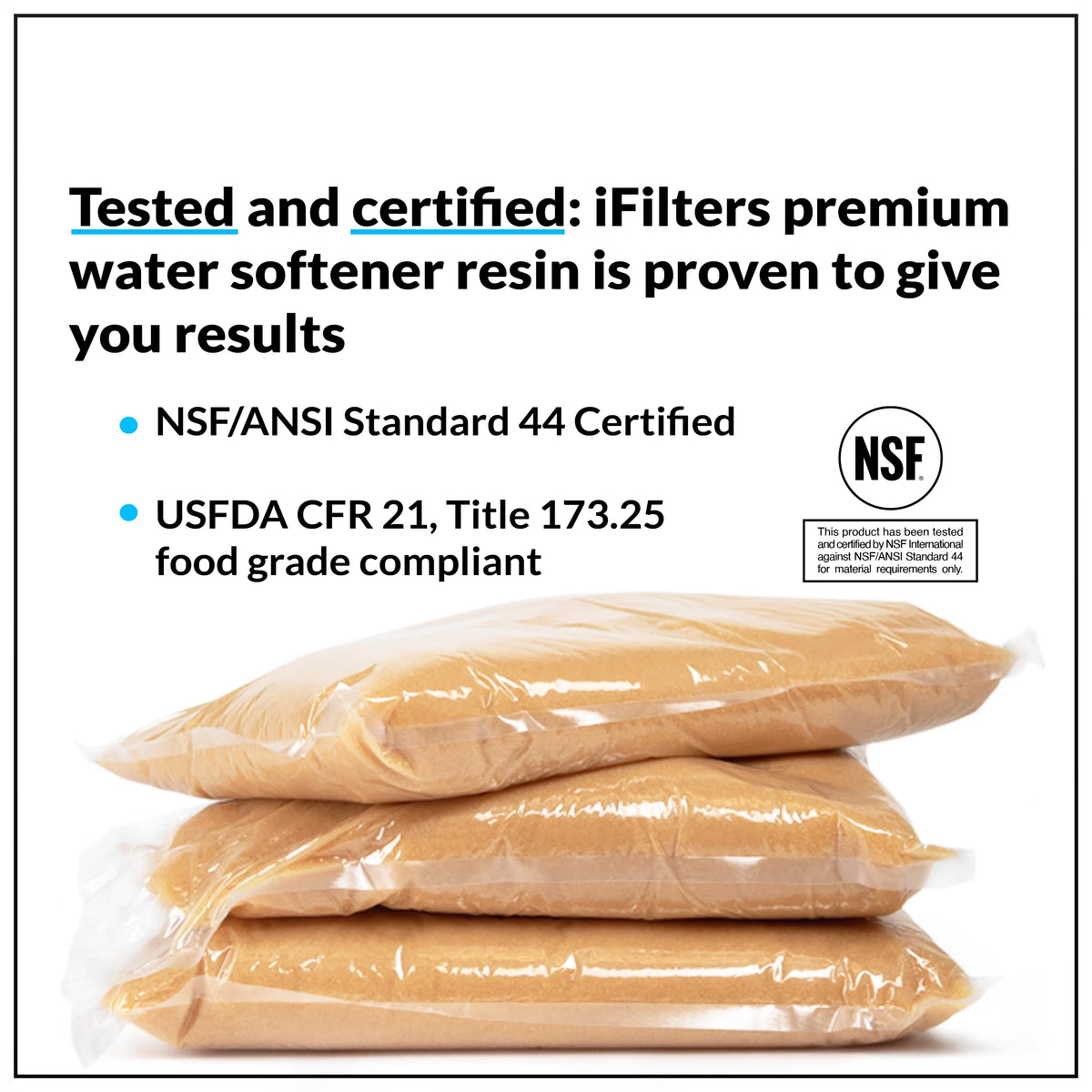 1/2 CuFt Cation Water Softener Resin Media A6630