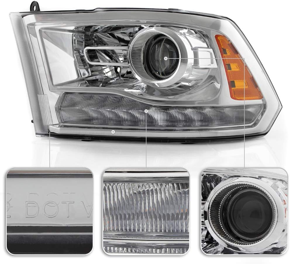 Chrome Headlights Pair Set Left+Right I99771
