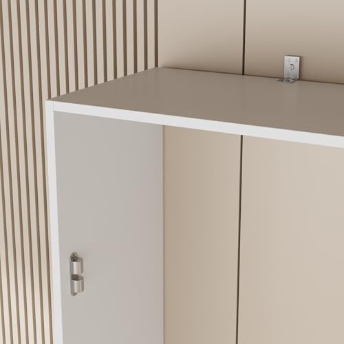 White Twin Murphy Bed with Drawer X6920