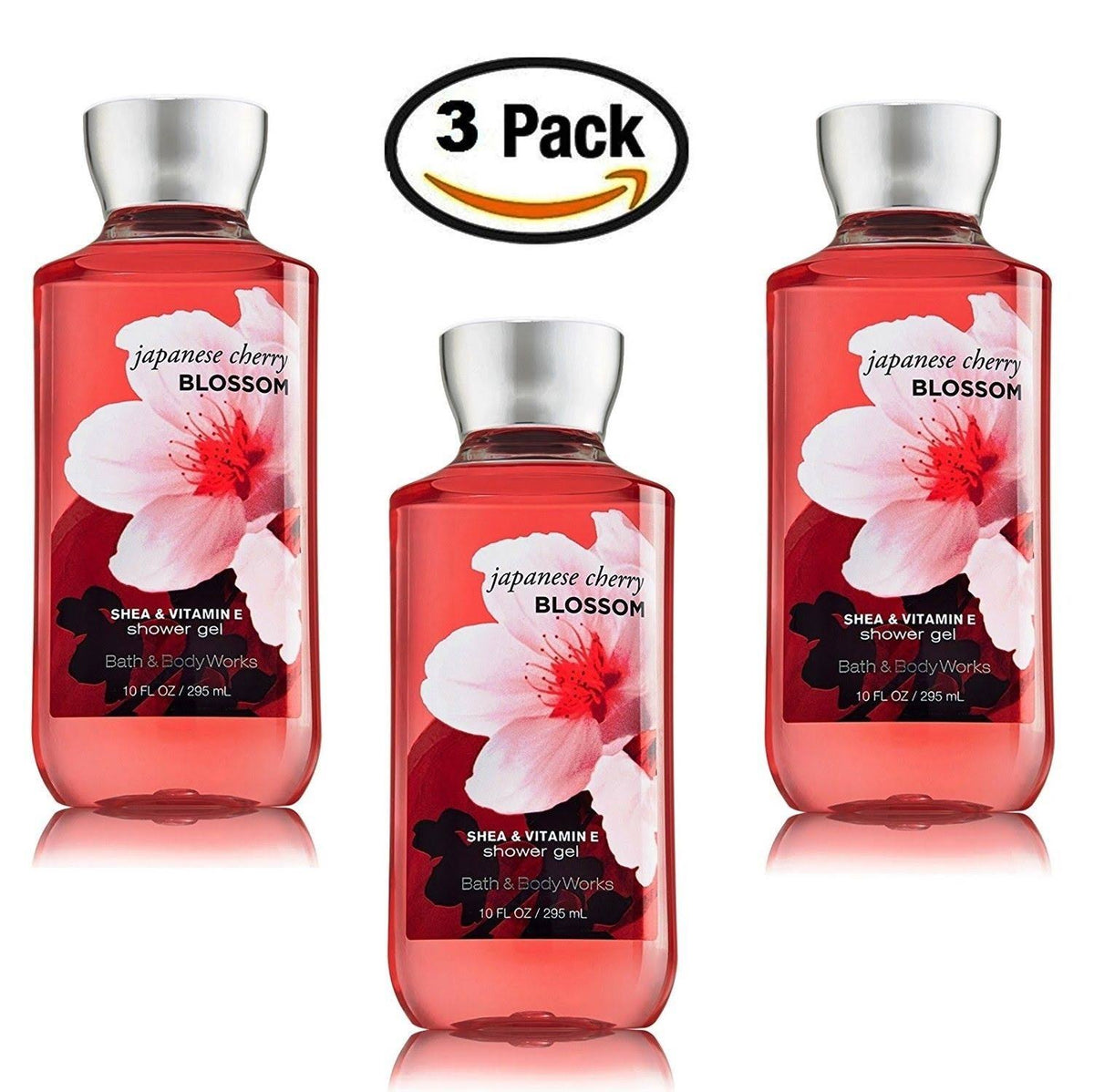 Japanese Cherry Blossom Shower Gel Body Wash Set of 3 N2309