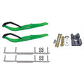 Green Snowmobile Skis with 6 inch Shaper Bars R729
