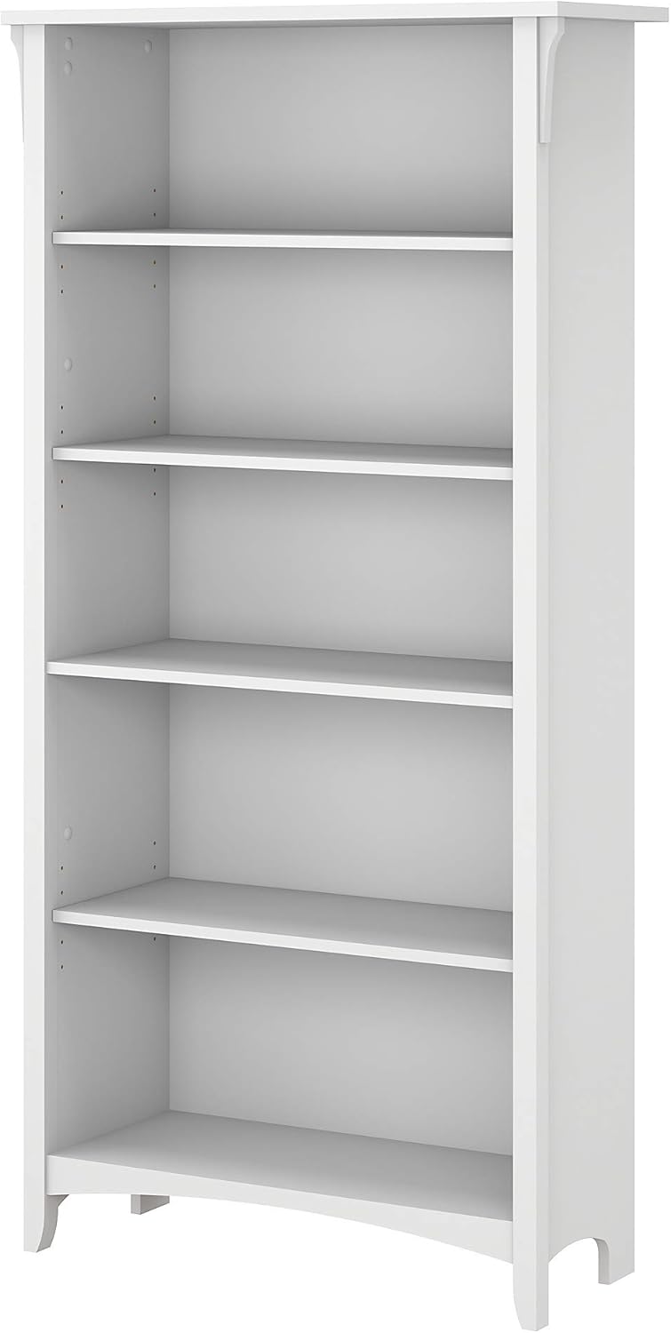 5 Shelf Bookcase in Vintage Black D142