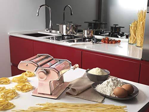 Copper Pasta Machine with Hand Crank and Cutter A602728
