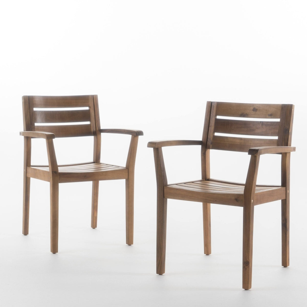 Acacia Wood Dining Chair Set of 2 R408287