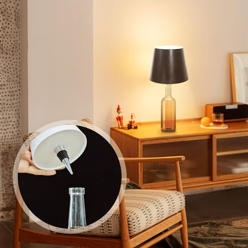 White 2PCS Rechargeable LED Wine Bottle Lamp P5689