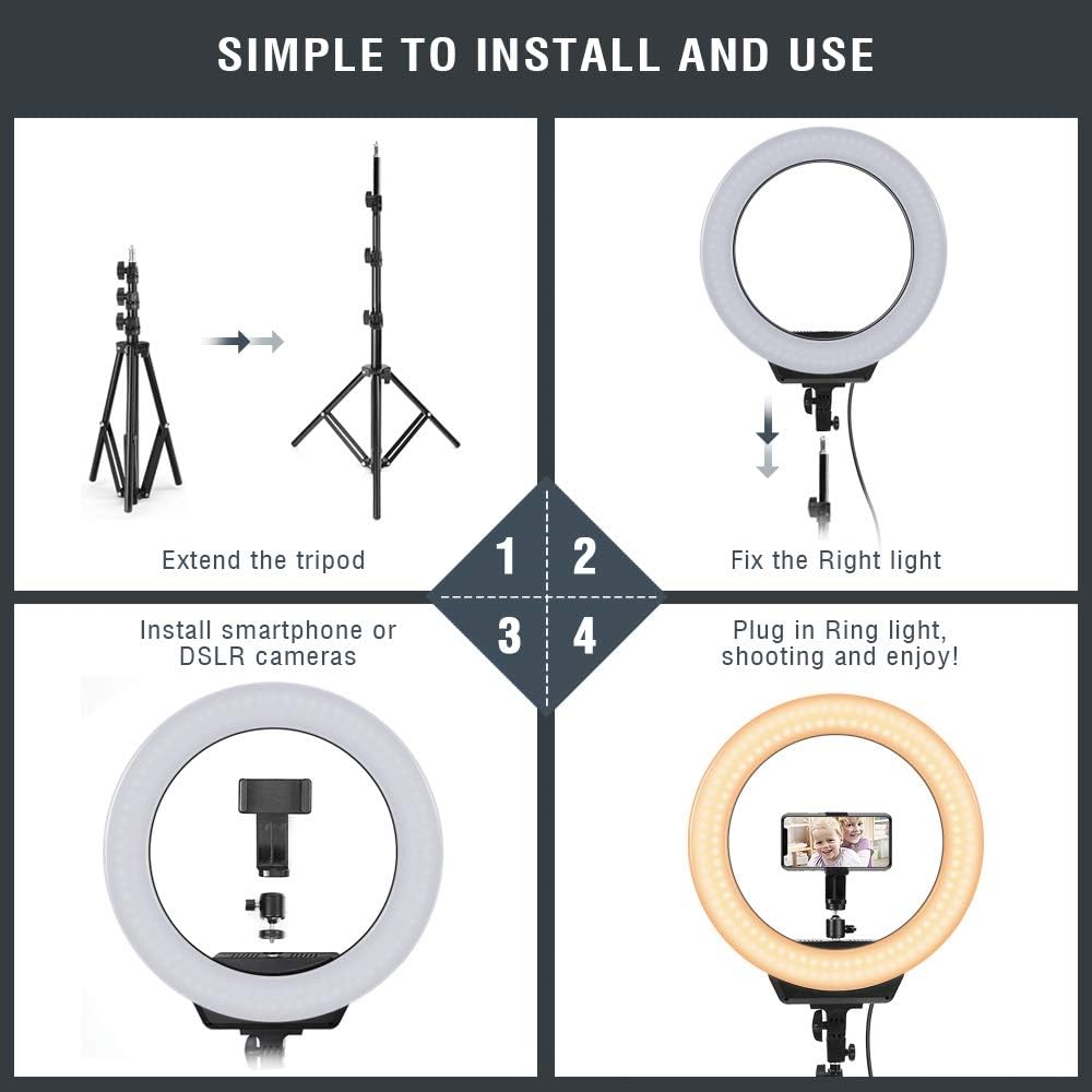 18 inch RGB Ring Light with Tripod Stand M763