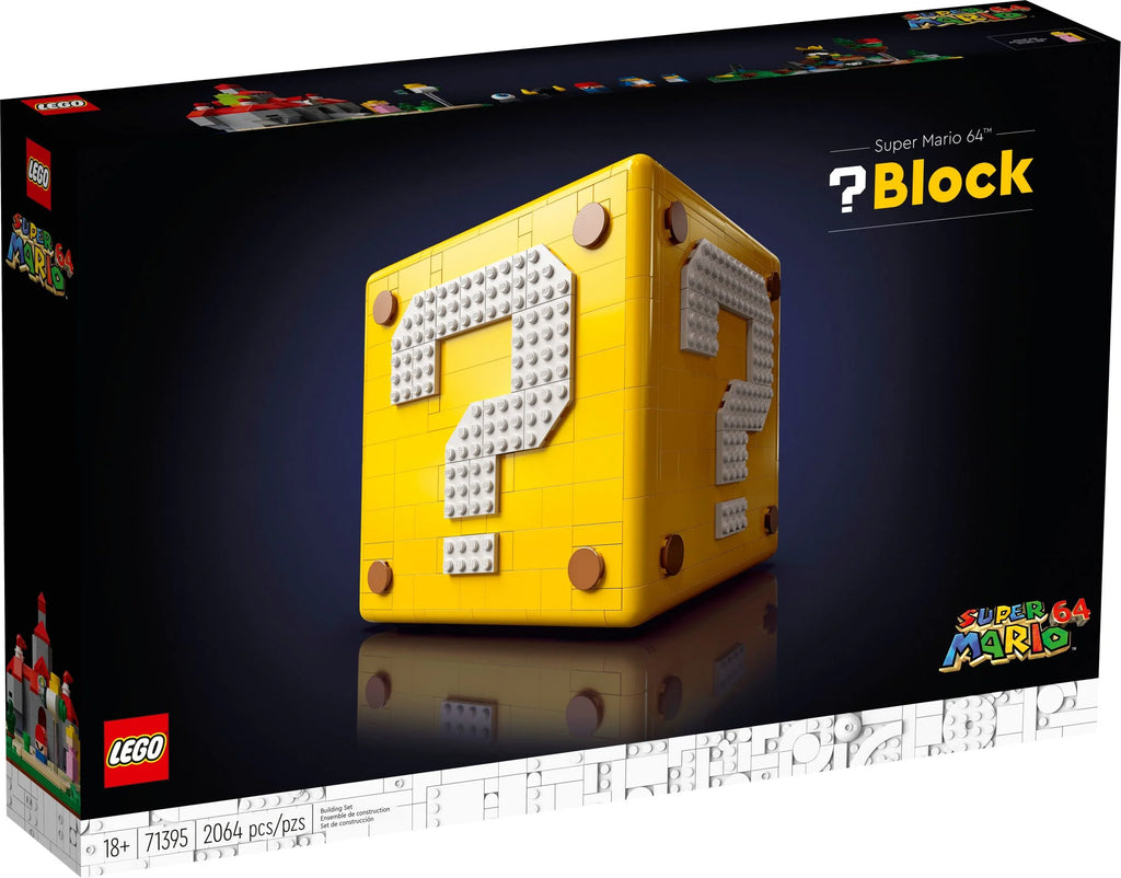 LEGO Super Mario 64 Question Mark Block 3D Model Set with Micro Figures B9912