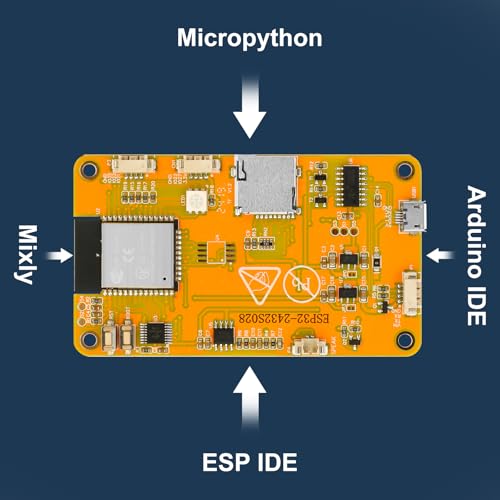 2 Pack 2.8" ESP32 Development Board WiFi Bluetooth Dual-core 240x320 Smart LCD Display TFT Module Touch Screen D258851
