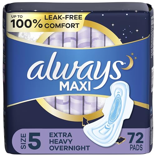 20 Count Heavy Overnight Maxi Pads with Wings W466