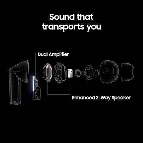 Silver Noise Cancelling Bluetooth Earbuds D4367