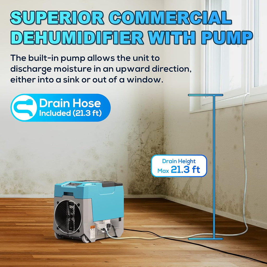 180PPD Commercial Dehumidifier with Pump C754