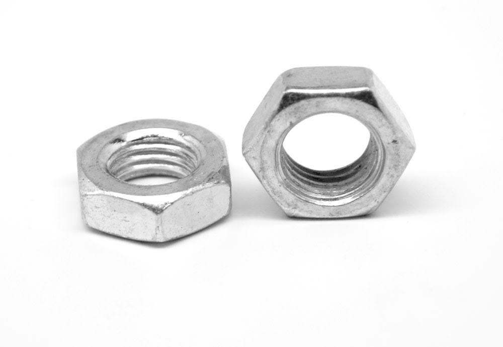 1/2-20 Grade 5 Hex Jam Nut Medium Carbon Steel Zinc Plated V532970