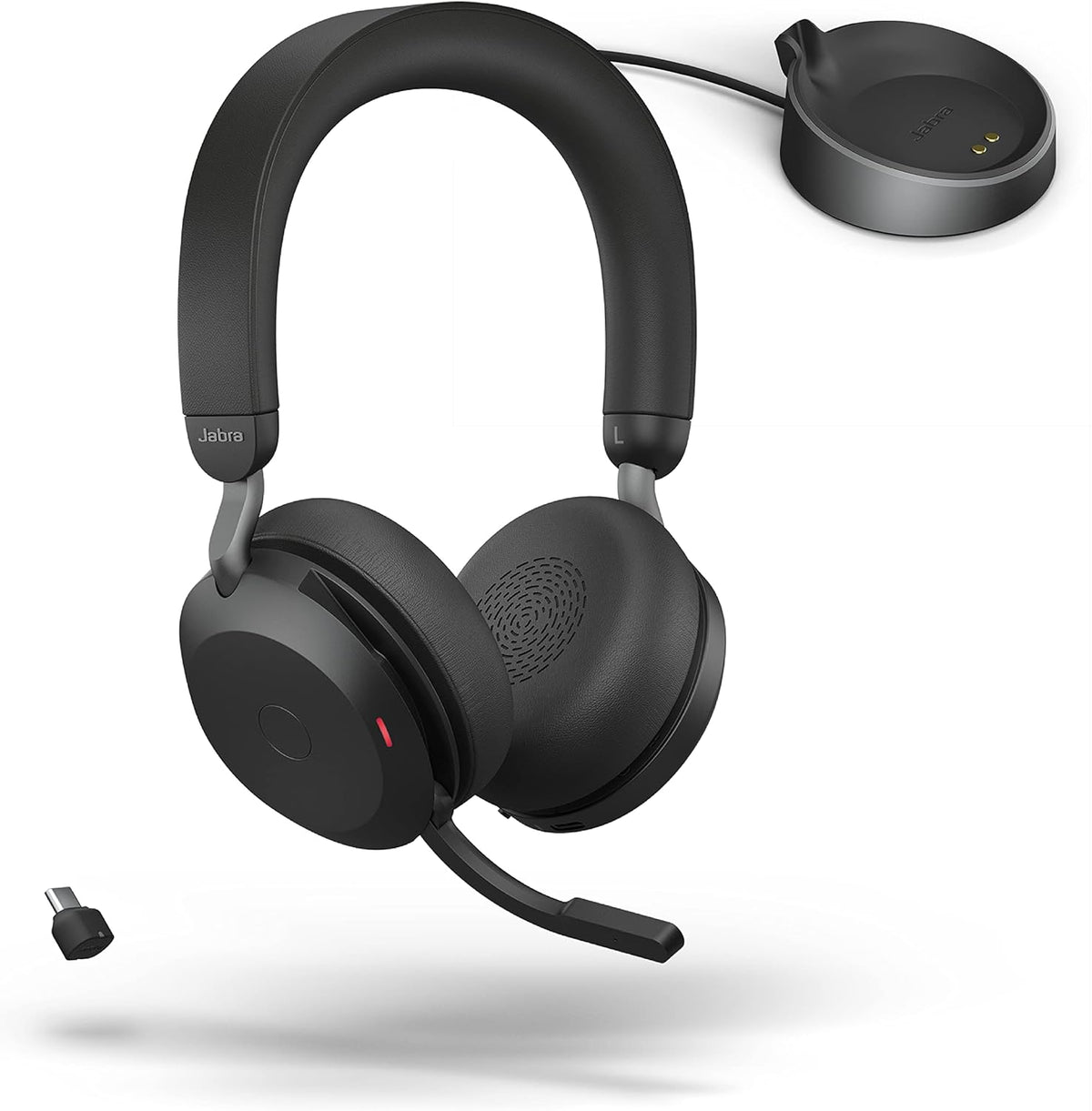 Black Wireless Headset with Active Noise Cancelling Q33566