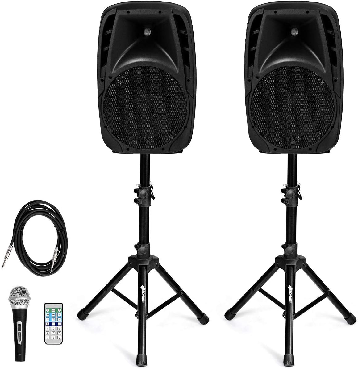 1600W 2-Way Powered PA Speaker System T276