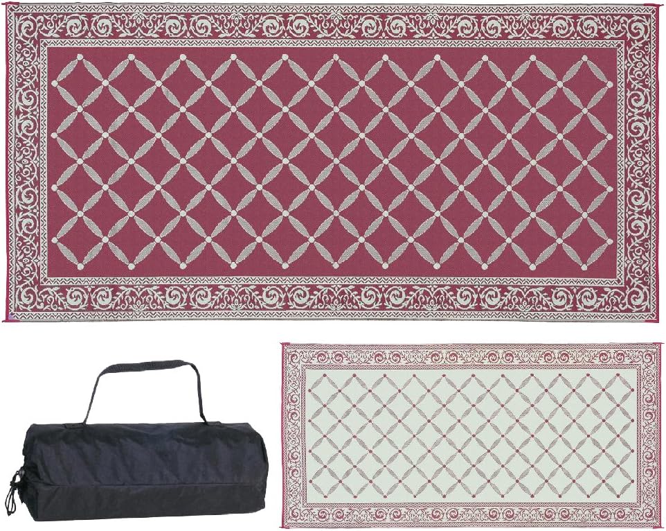 Brown/Beige 6-Feet x 9-Feet Reversible Mat M96341
