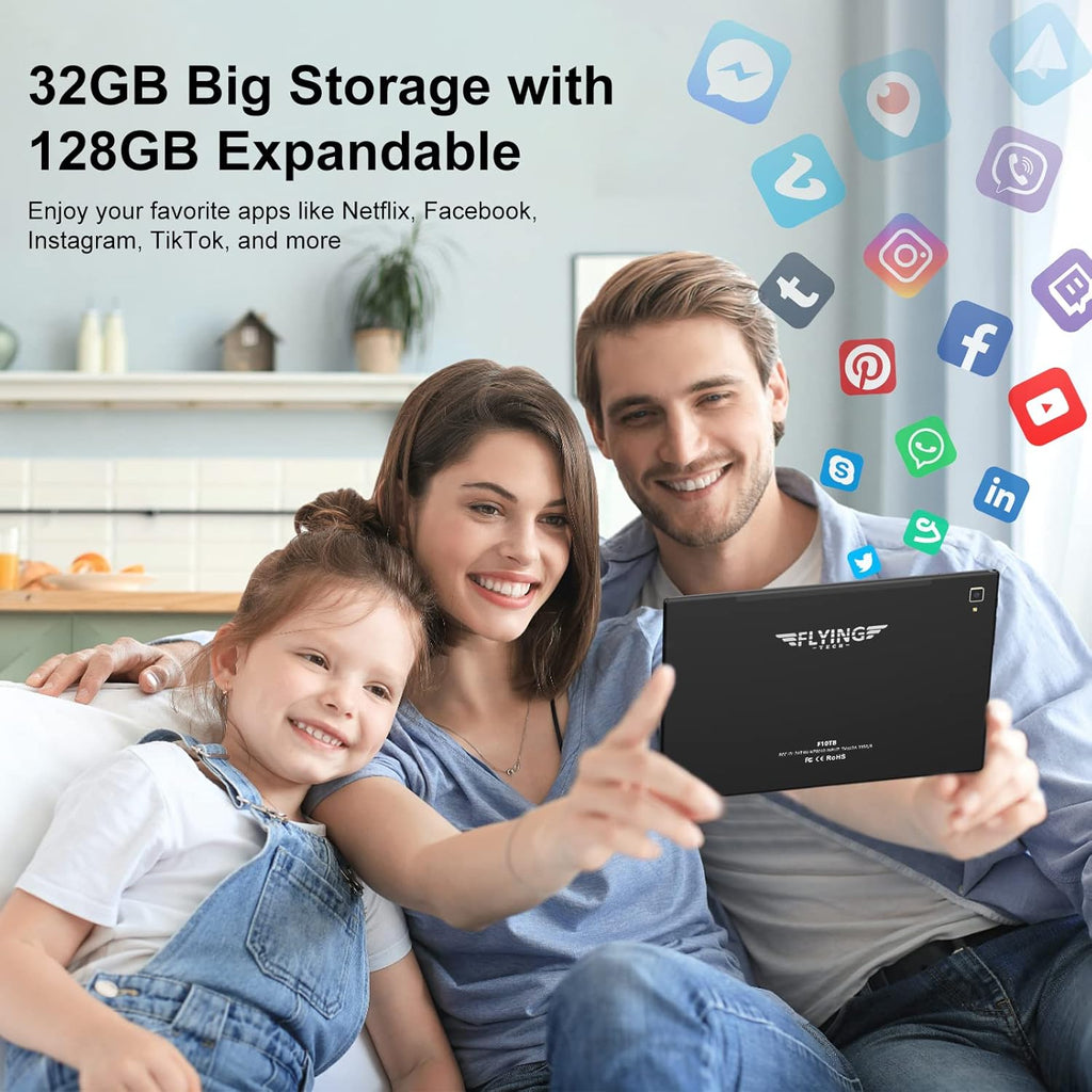 32GB 128GB Expand Octa-Core IPS HD Display 5MP+13MP Dual Camera 6000mAh WiFi Bluetooth Tablet K133923